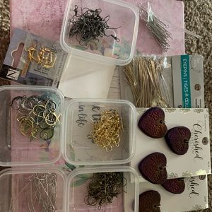 Large collection of jewelry making supplies